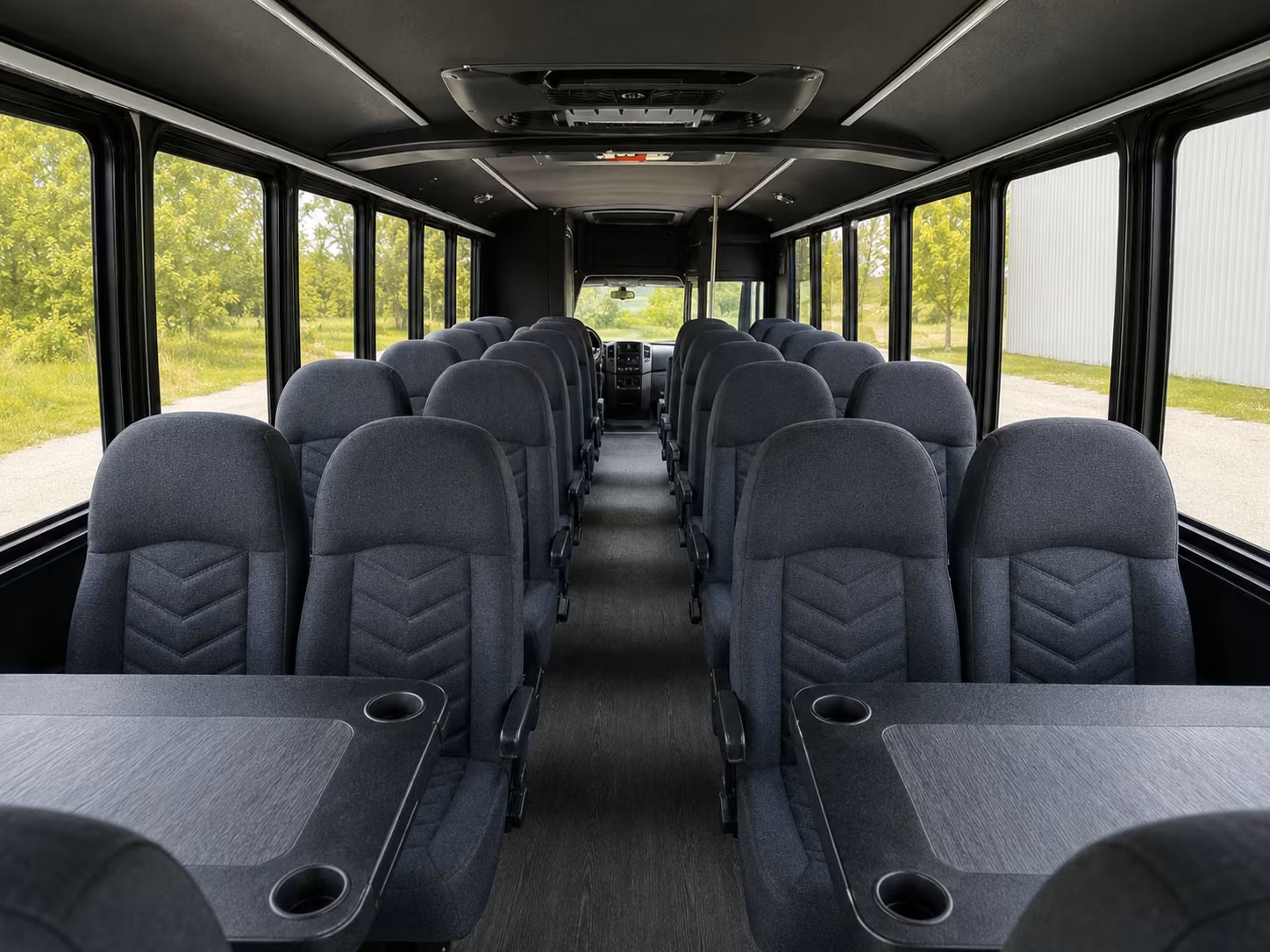 18 passenger minibus interior