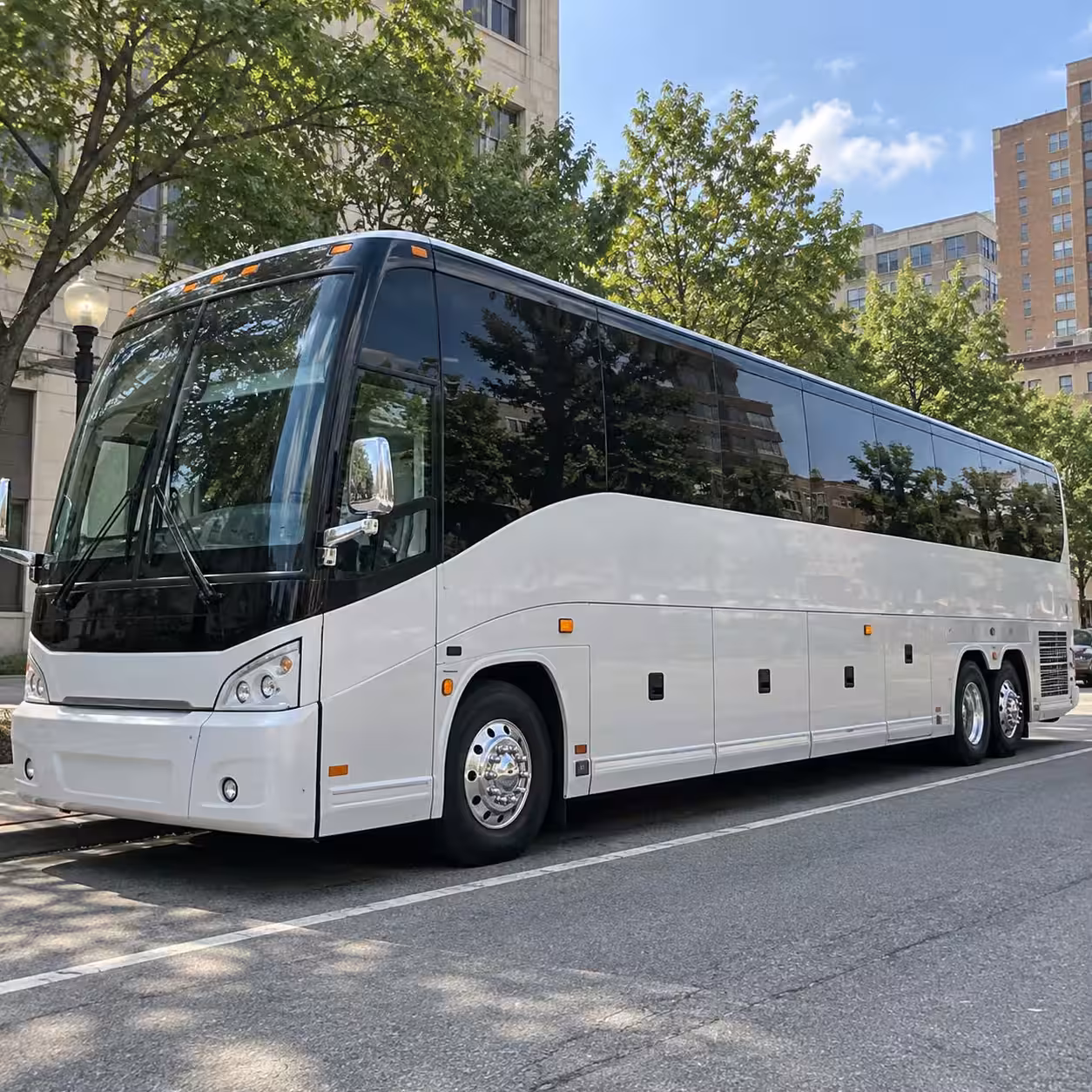 la mirada charter bus rentals for airport transfers and long trips