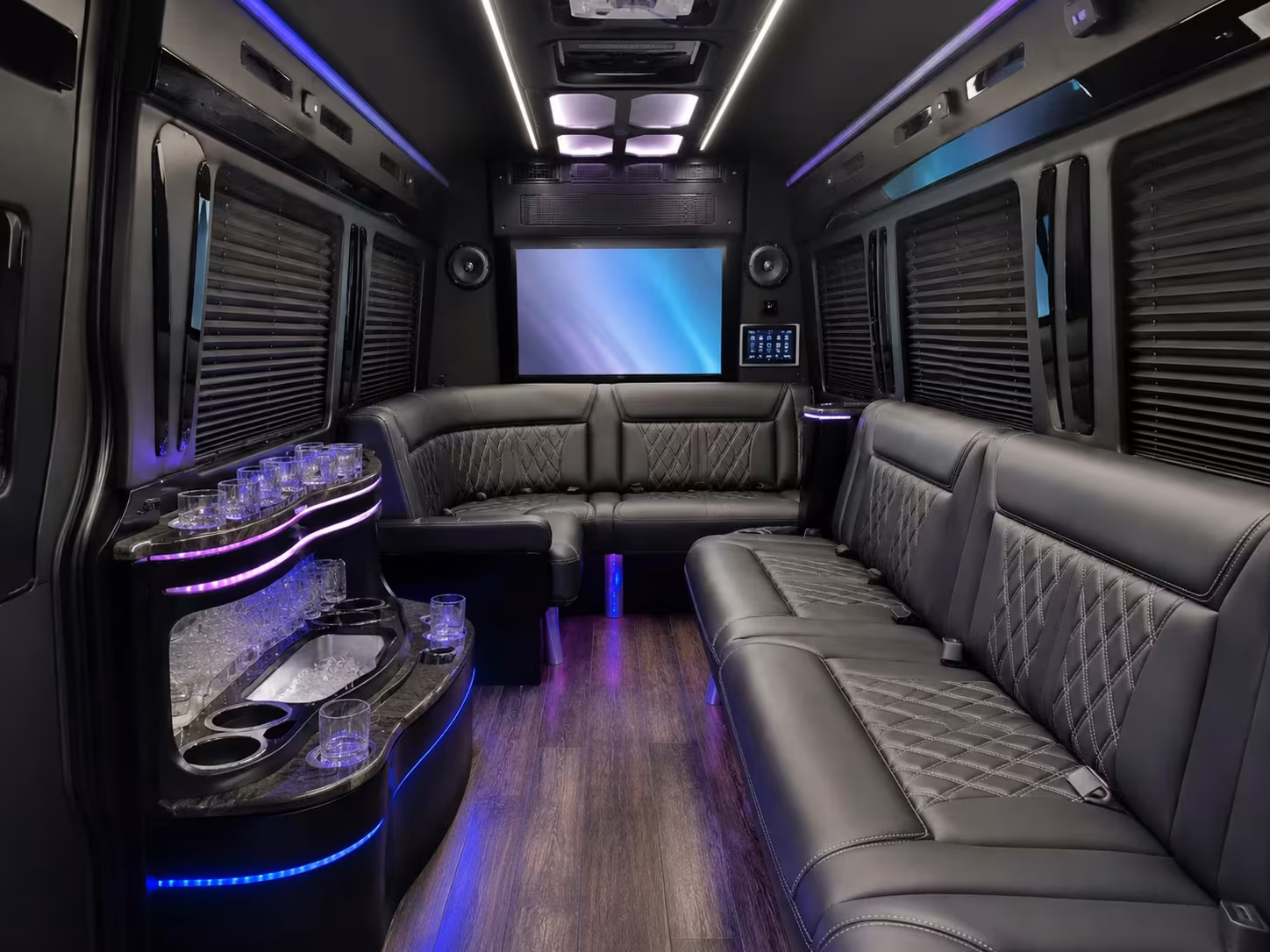 la mirada charter bus rentals to lax airport
